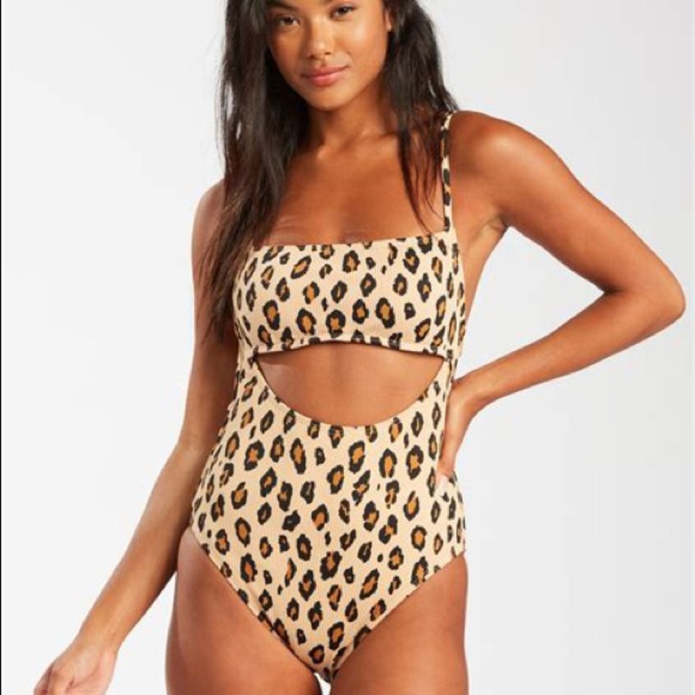 Billabong Wild Ways One Piece Swim S Leopard